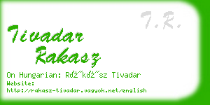 tivadar rakasz business card